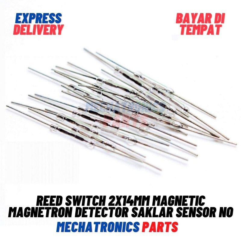 REED SWITCH 2X14MM MAGNETIC MAGNETRON DETECTOR SAKLAR SENSOR NO