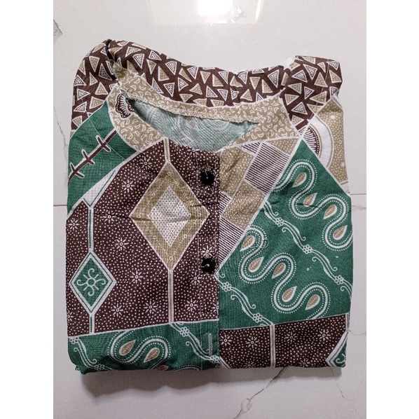 GAMIS BATIK JUMBO BUSUI. MANGGAR, PADI, SEKAR, CANTIK, KUBIS, KIPAS, DAUN