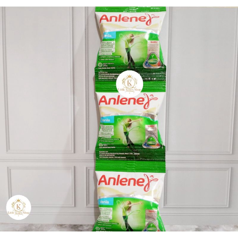 READY EXP 05/23 Anlene Susu Bubuk Vanilla 10 x 20 g Sachet - Nutrisi Tulang Sendi Otot / Milk / Susu