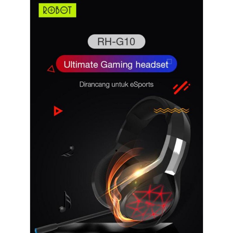 HEADPHONE GAME ROBOT RH-G10 BLACK