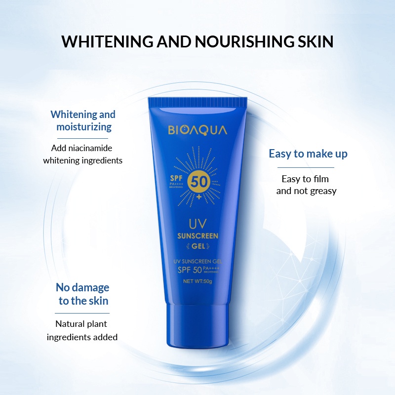 Bioaqua UV Sunscreen Gel 50g &amp; Sunscreen Essence 60g SPF 50 PA++++