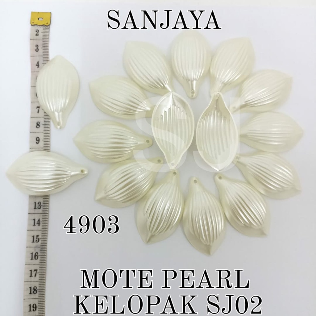 MOTE PEARL / MANIK SENDOK AKRILIK / MANIK PEARL SENDOK BESAR / MOTE PEARL KELOPAK 4903