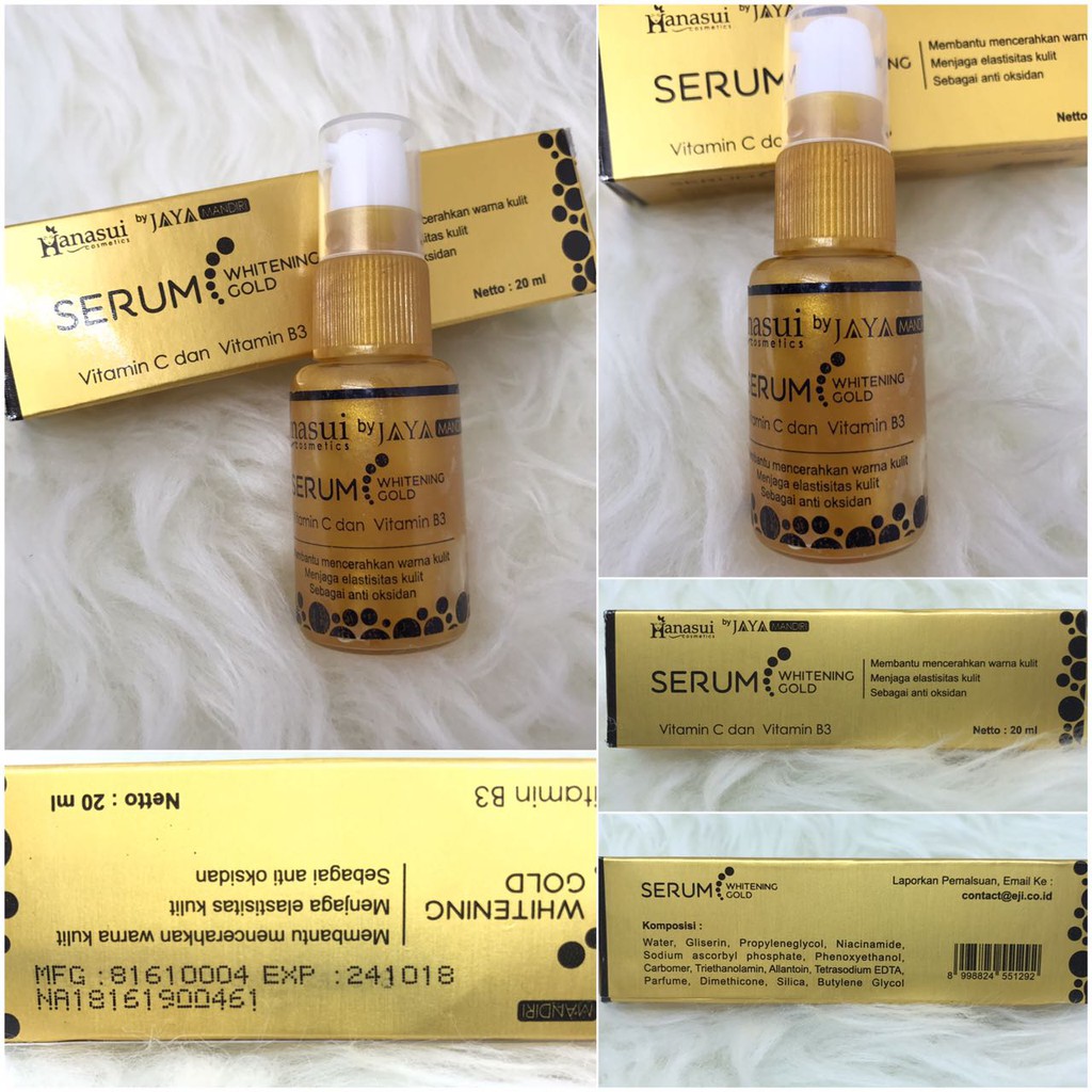 (BPOM) Serum Whitening Gold Jaya Mandiri by Hanasui original