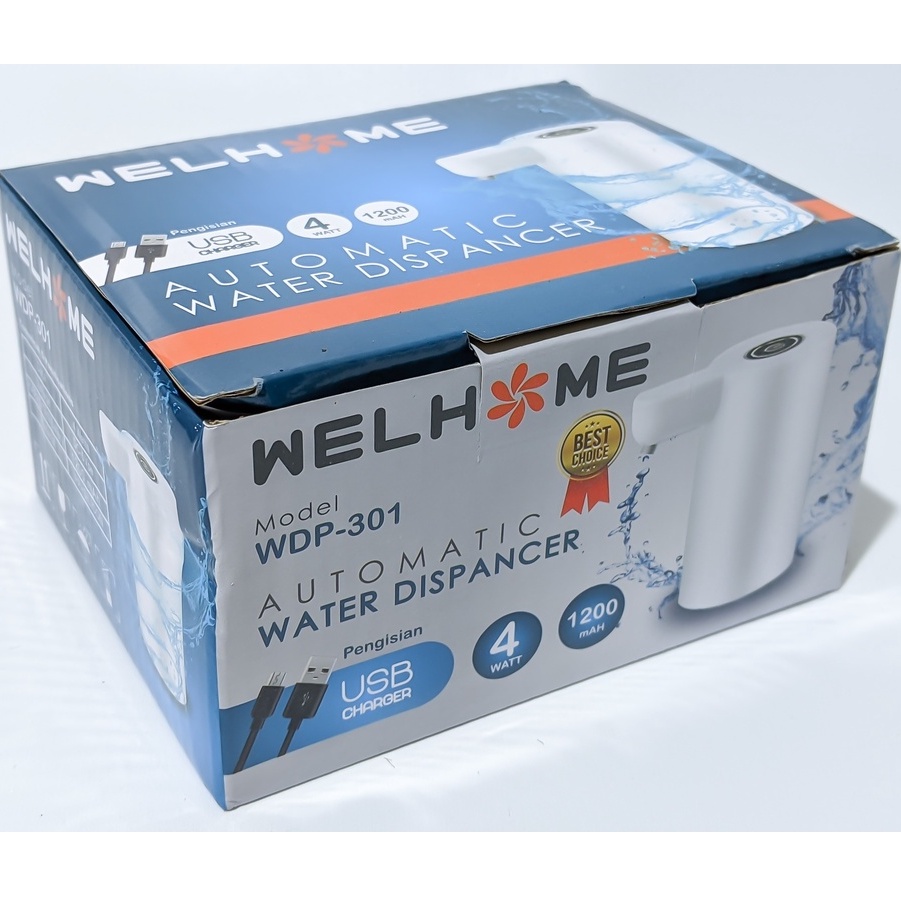 Welhome pompa air galon elektrik listrik portable WDP-301 WDP 301