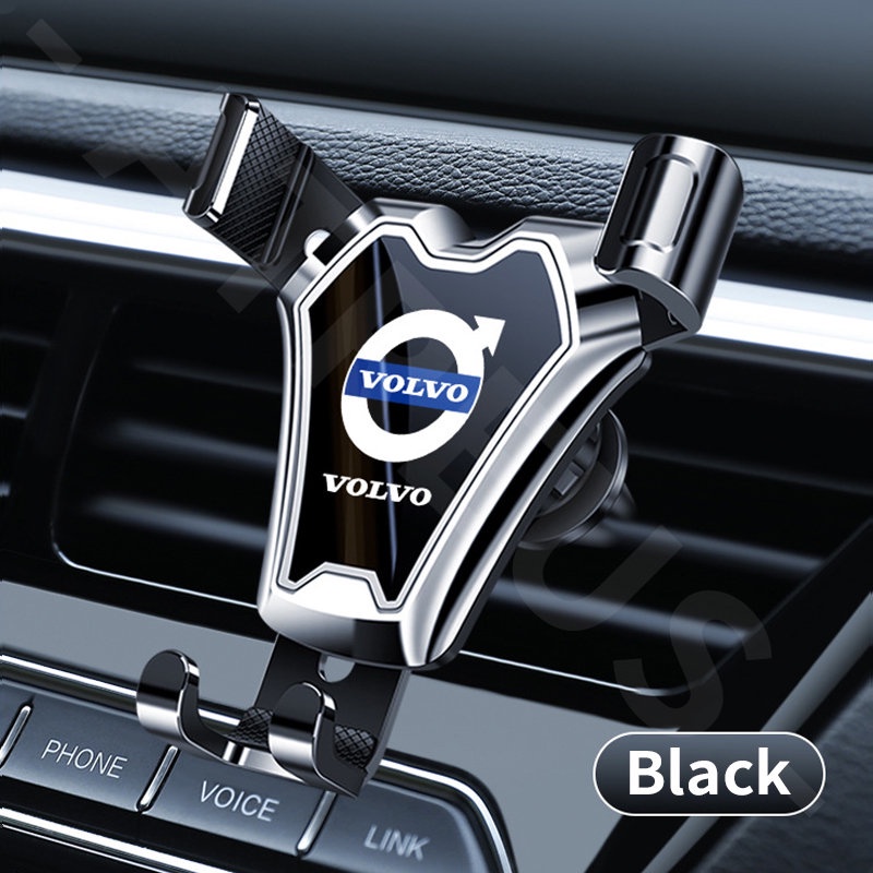 Volvo Stand Handphone Universal 4.7-7 inch Dapat Berputar 360 Derajat Ventilasi Ac Mobil Holder Handphone Untuk Volvo XC60 S60 S80 XC90 V60 XC40