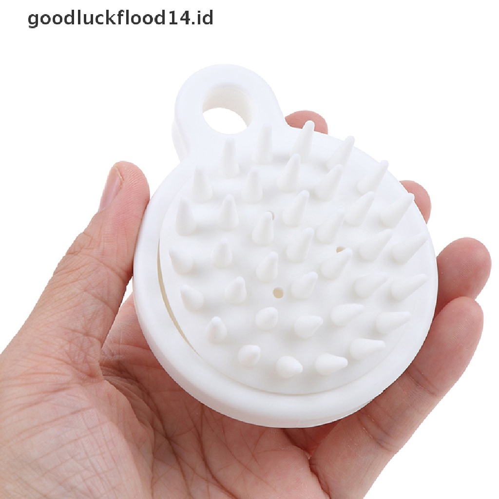 [OOID] Silicone Head Body Shampoo Scalp Massage Brush Comb Hair Washing Comb Bath Tool ID