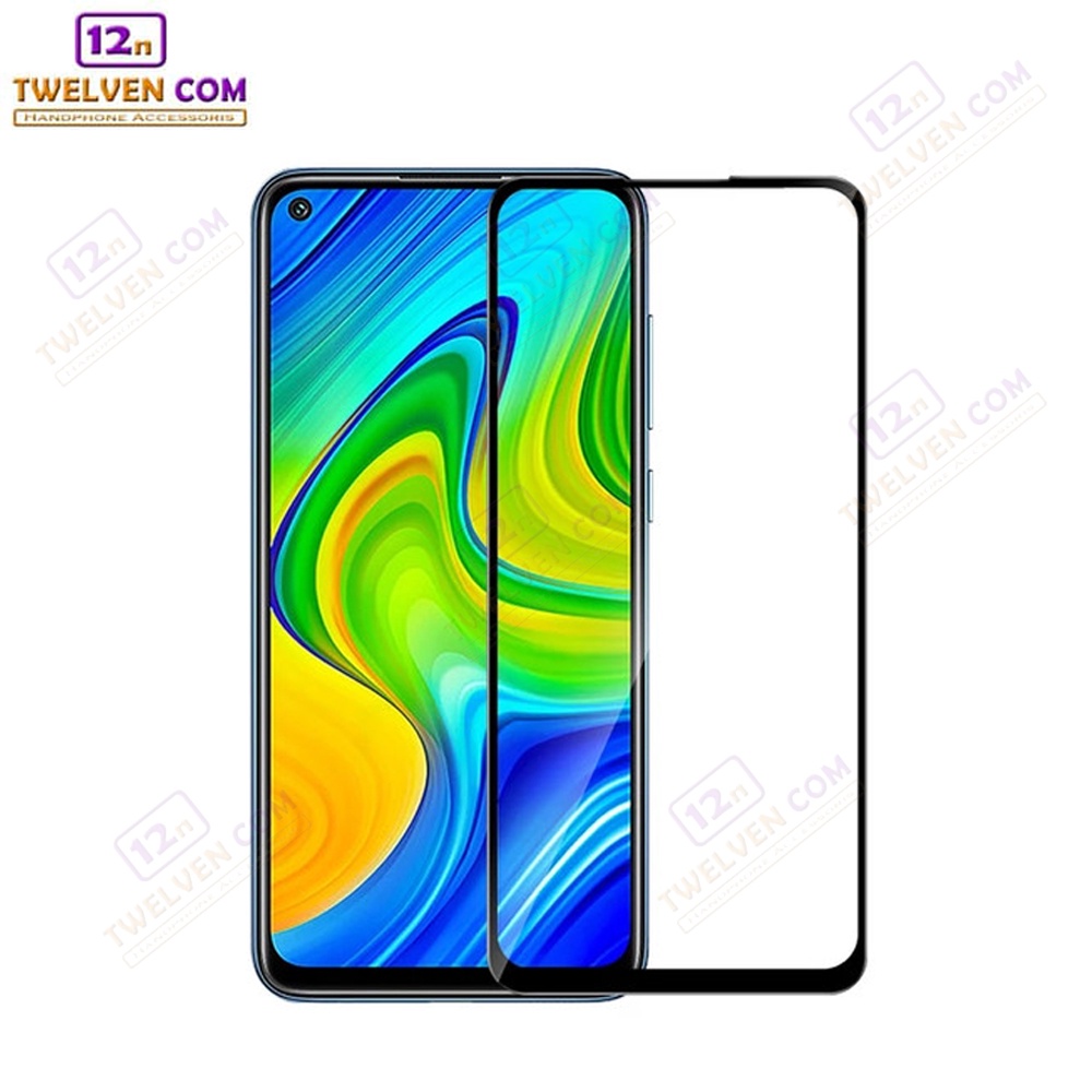 [FLASH SALE] zenBlade 5D Full Cover Tempered Glass Xiaomi Redmi Note 9 - Hitam