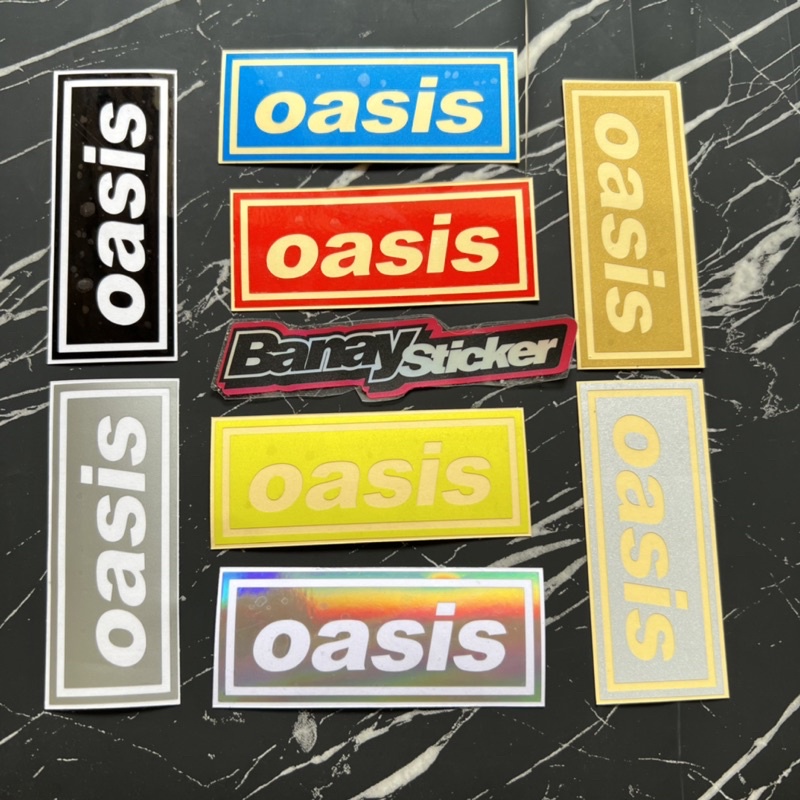 STICKER STIKER BAND OASIS CUTTING