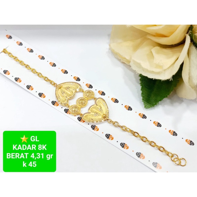 Gelang dubai fashion kadar 375 8karat