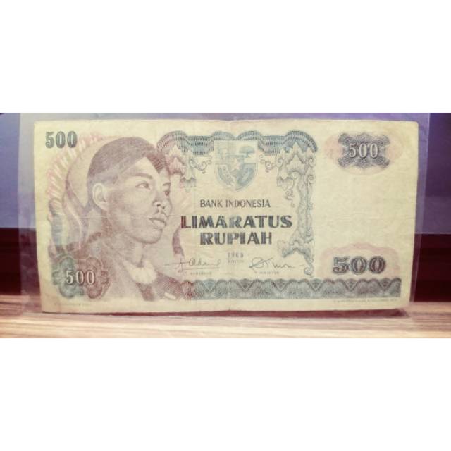 Uang Kuno 500 Rupiah Serie Sudirman Tahun 1968 USED