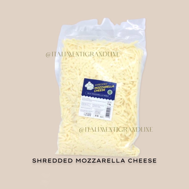 

shredded mozzarella cheese 1KG
