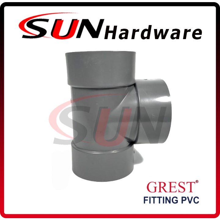 Tee Pipa Pvc 3 Inch Grest Sambungan Fitting Leter Te T