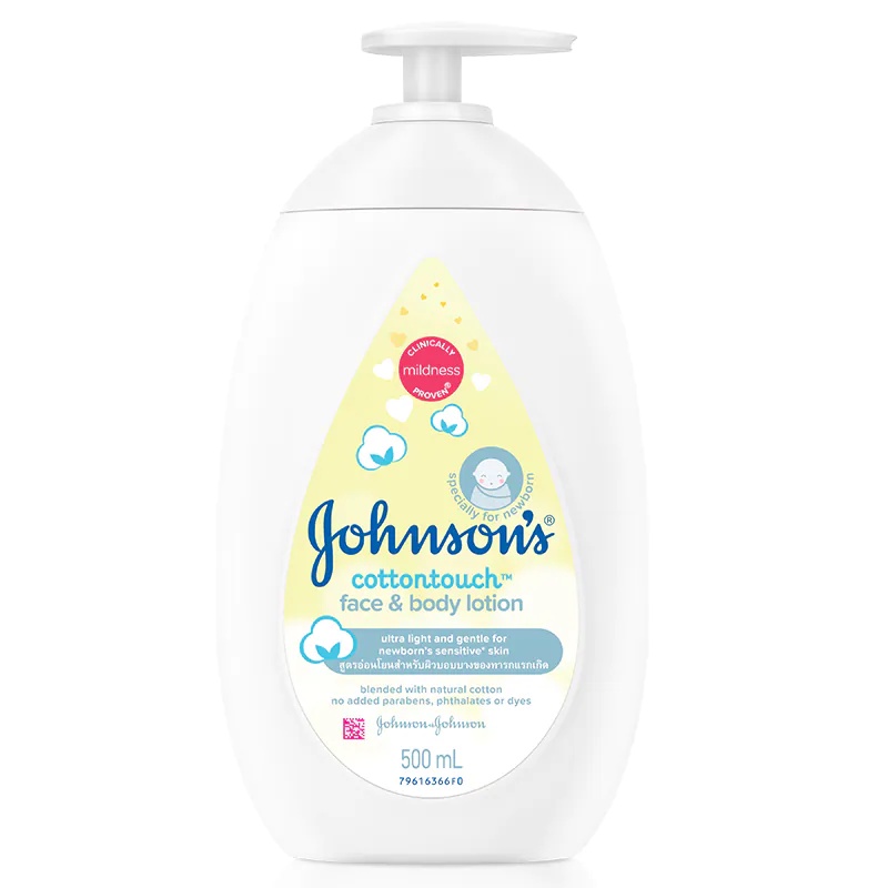 JOHNSON'S Baby Lotion Cotton Touch Face &amp; Body 500ml