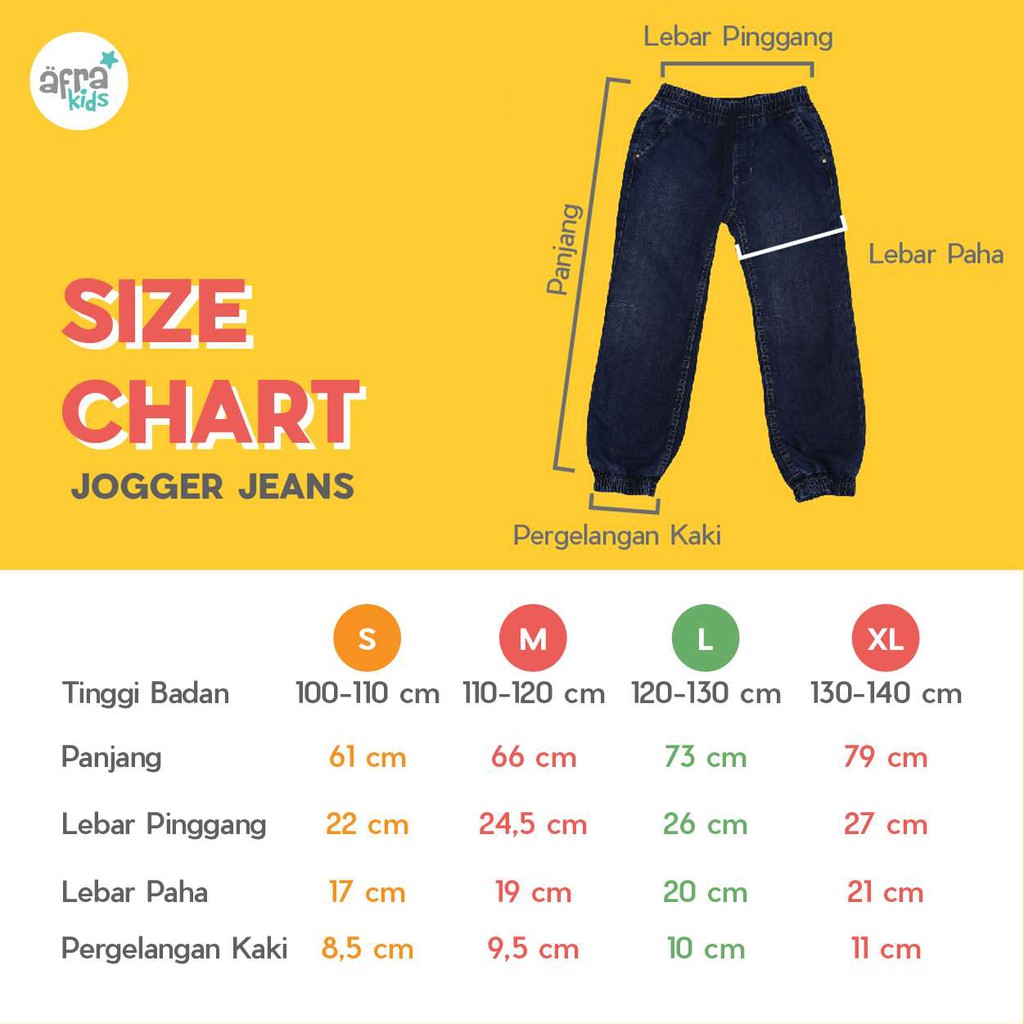 Celana Jogger Jeans Anak Afrakids AFRA - FAC001