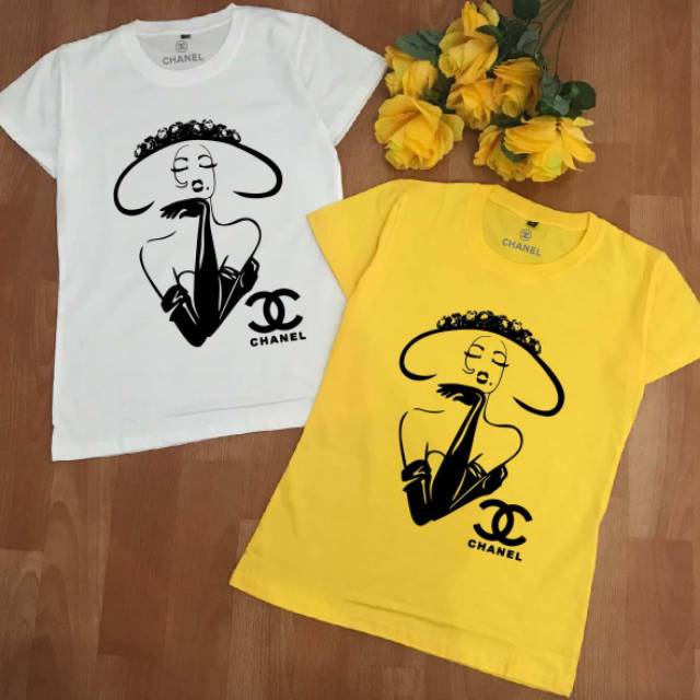 KAOS CHANEL BERTOPI BRANDED TEE