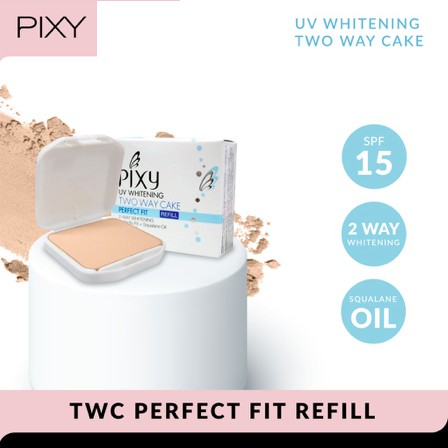 Pixy UV Whitening TWC Perfect Fit REFILL | bedak two way cake