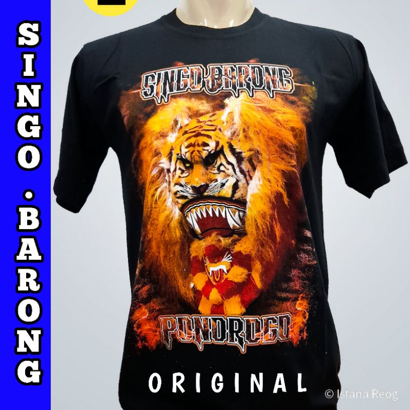 KAOS SINGO BARONG ORI / KAOS CEKATHAAN / KAOS REYOG / KAOS REOG / BUJANGGANONG ANAK / BARONGAN DEVIL