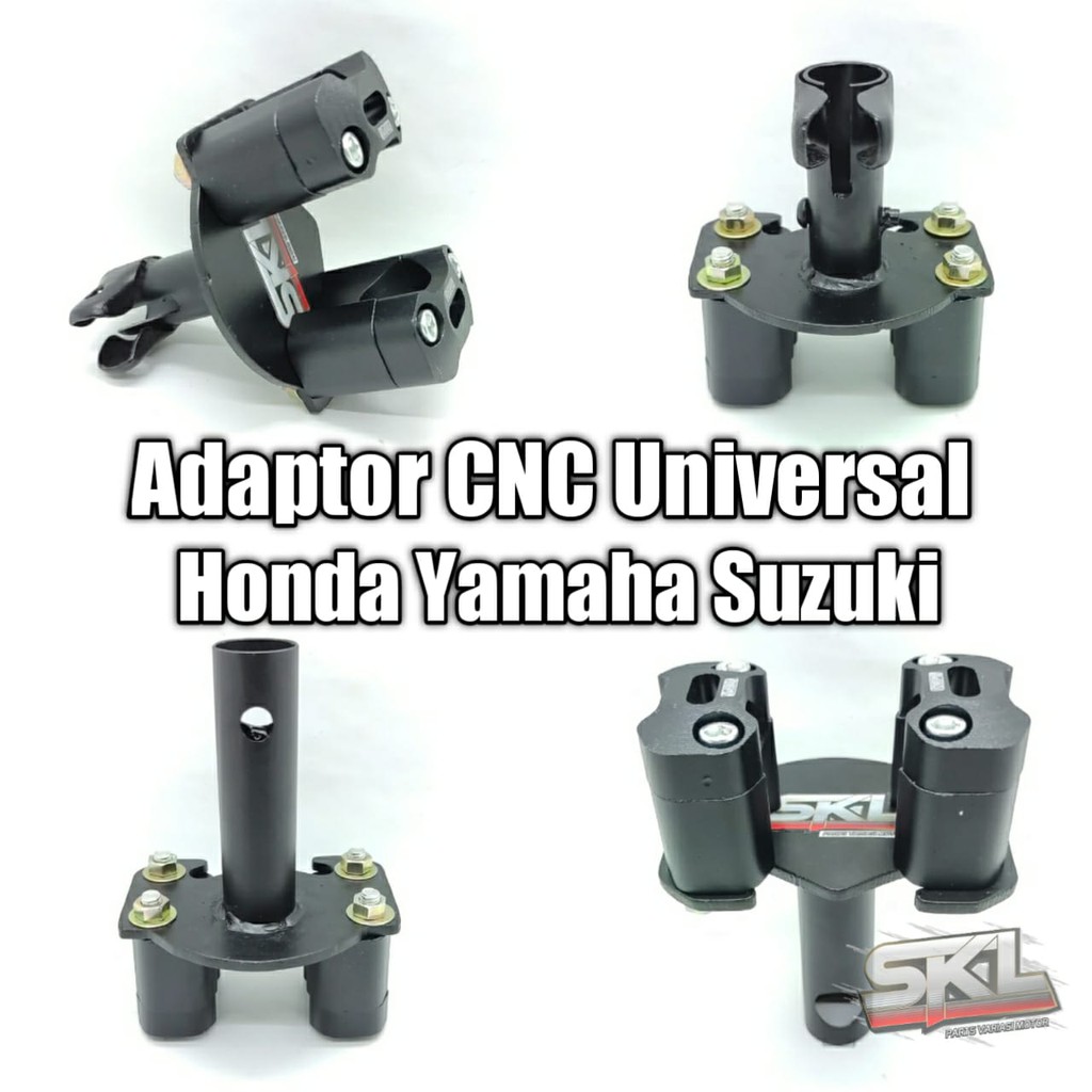 Adaptor Stang Cnc Dudukan Stang Matic Bebek Universal Honda Yamaha Dan Suzuki Stang Trondol Cnc