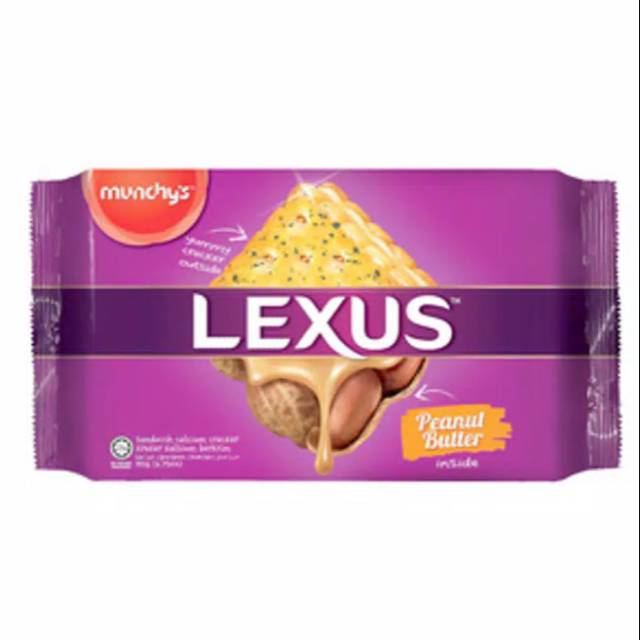 

Biskuit Munchys Lexus Peanut Butter Cream Family Pack 190 gr