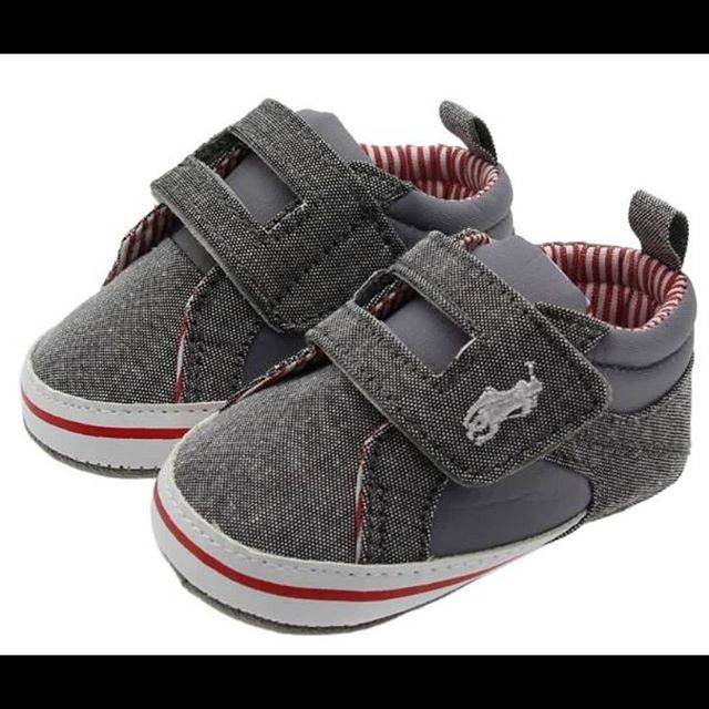 Sepatu Bayi Polo Ralph Grey prewalker