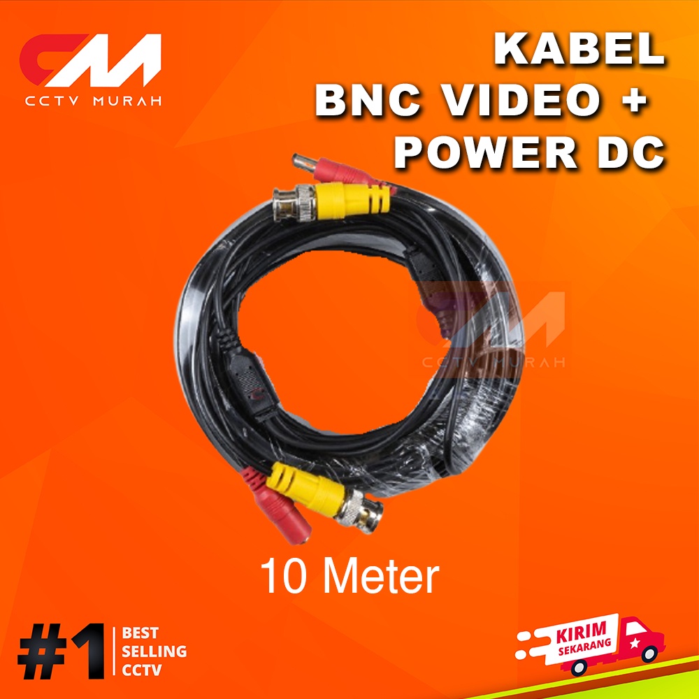 Kabel BNC VIDEO + Power DC || Type KB-VP10M || Kabel Panjang 10 Meter