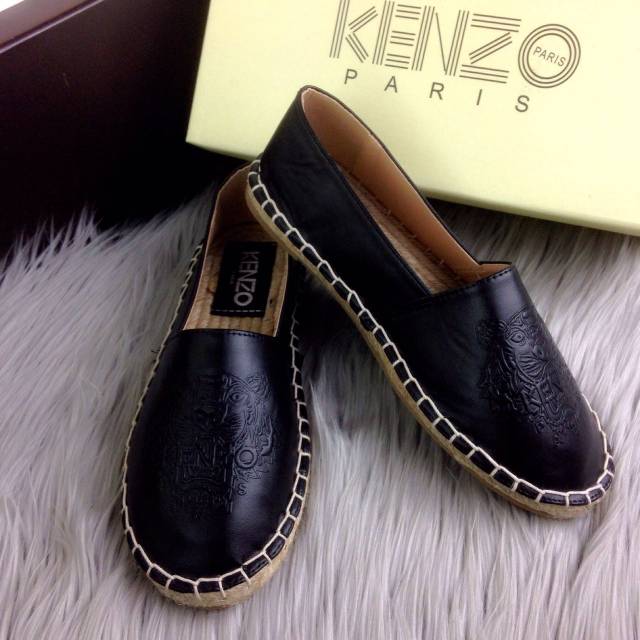 Sepatu Wanita Kenzo Tiger Leather Espadrilles #168-8