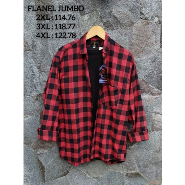 COD kemeja flanel jumbo pria size XXL XXXL XXXXL - kemeja flanel jumbo pria high quality - kemeja flanel big size pria lengan panjang import - distro - murah - terbaru 2022