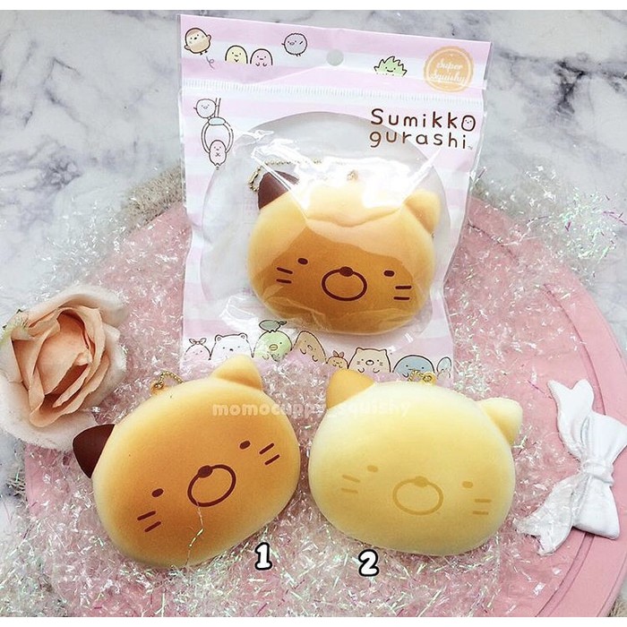 neko bread squishy licensed by sumikko gurashi (ORIGINAL JEPANG)