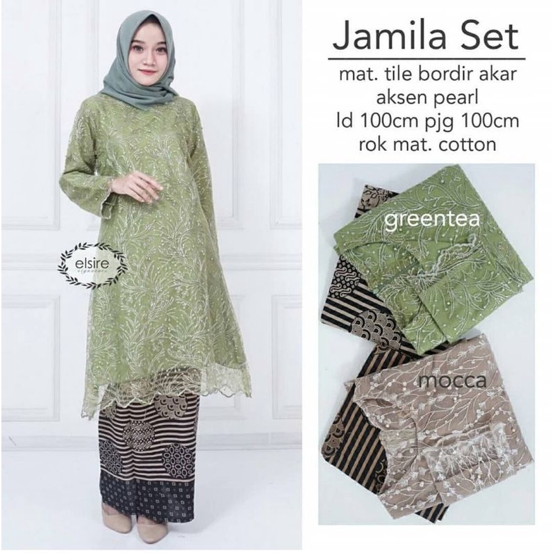 Kebaya batik couple ANESYA JAMILA | KEBAYA MODERN Kebaya wisuda kebaya lamaran tunangan-GREENTEA