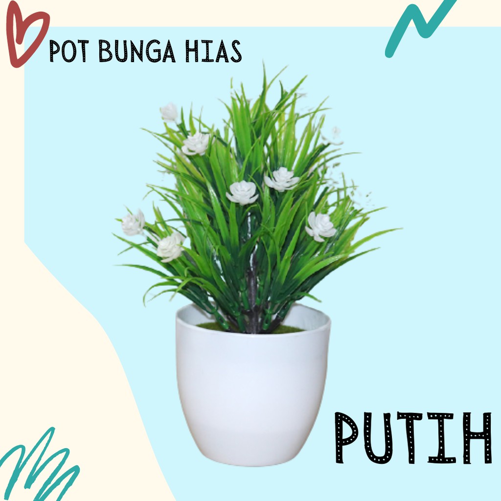 Satu7an PBP23 Tanaman Bunga Plastik Tanaman Hias Bunga Kamelia Pot Bunga Artificial Flower-4
