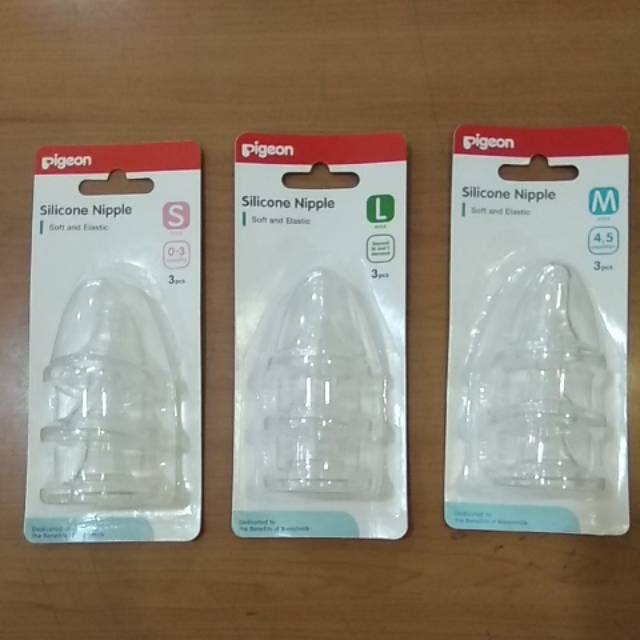 PIGEON SILICON TRIPLE / DOT BAYI / NIPPLE PIGEON / BOTOL SUSU