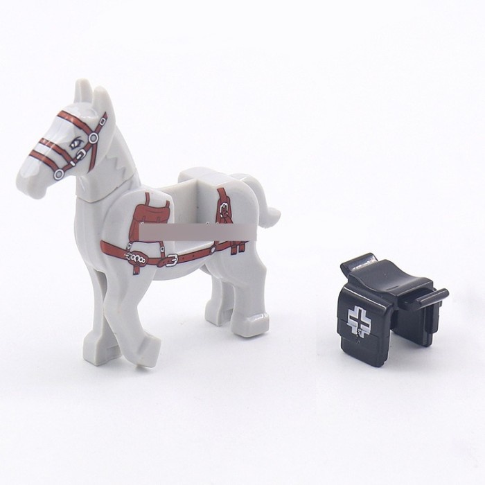 Promo Bulan Ini Lego Minifigure Army Animal Horse Kuda German Jerman World War 2 Trendi