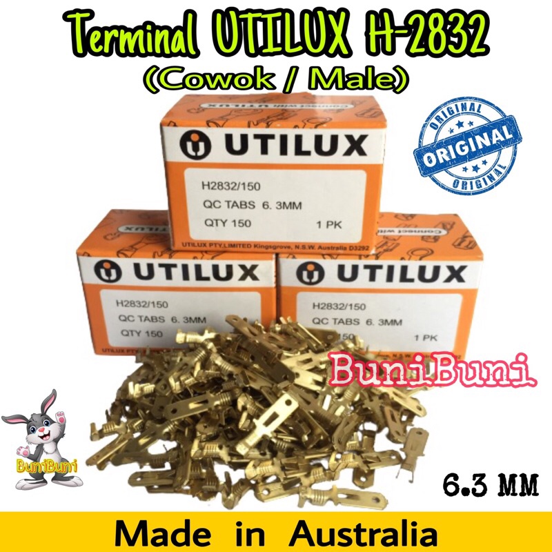 Terminal Skun Utilux Gepeng Cowok / Male / Cowo / Laki H2832 Original (Isi 150 Pcs)