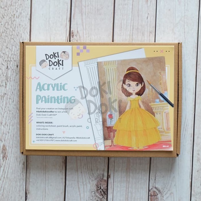 

Belle Acrylic Painting - DIY - Kerajinan Tangan - Melukis Akrilik Craft