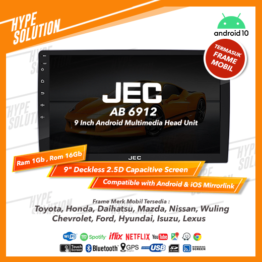 JEC GD 6981 Headunit android 9 inchi SANTA FE 2012