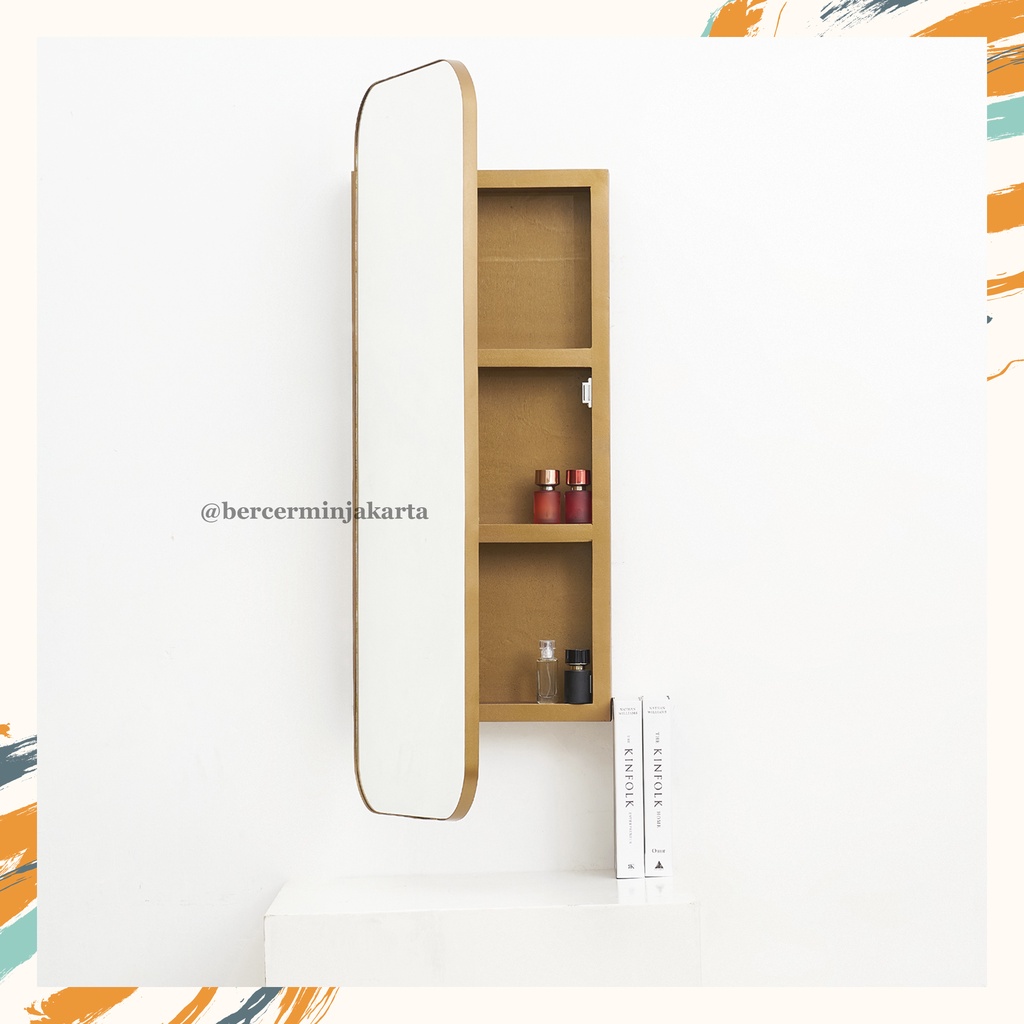 Cermin Zen Cabinet/ Cermin Rak / Cermin Wastafel / Ambalan / Cermin Kabinet