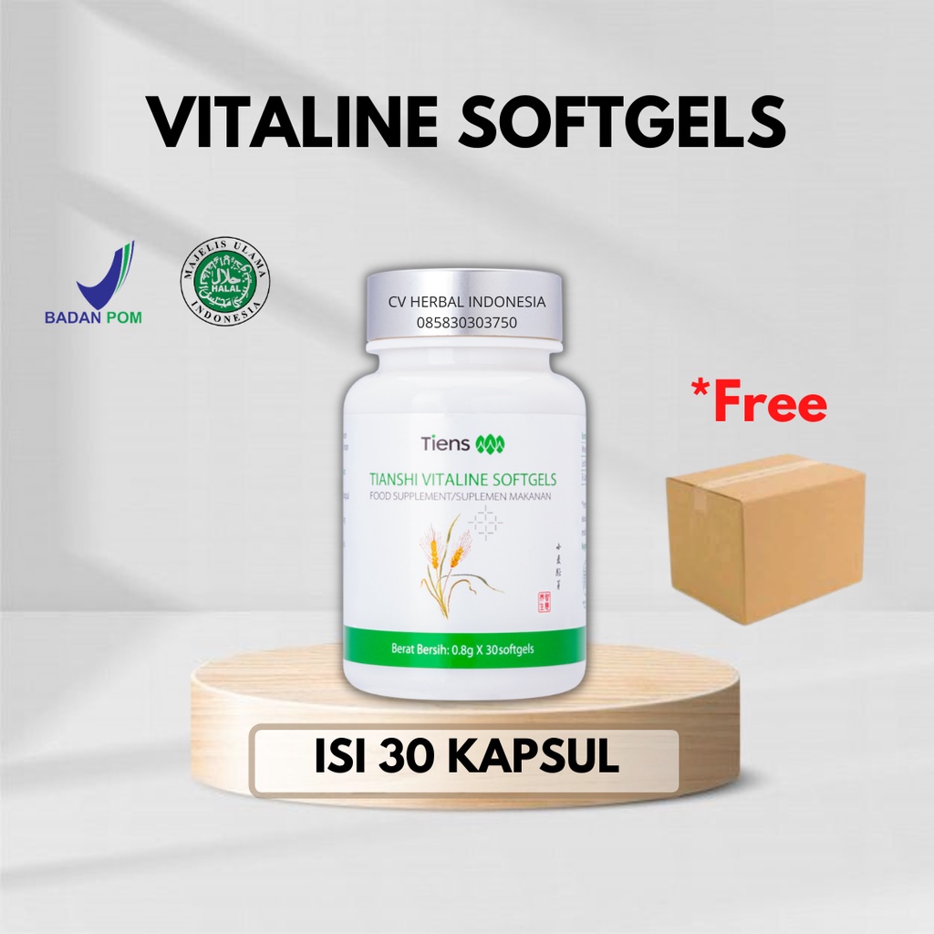 VITALINE SOFTGEL TIENS | PEMUTIH BADAN | PENCERAH WAJAH ORIGINAL I VITALINE TIENS