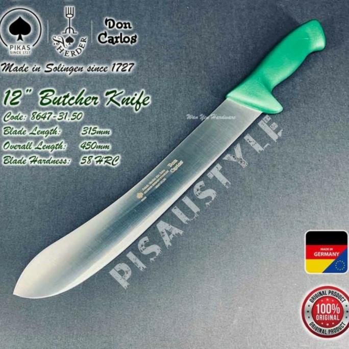 Pisau Cap Garpu F. Herder DON CARLOS Bullnose 12"/31Cm Pisau Sembelih