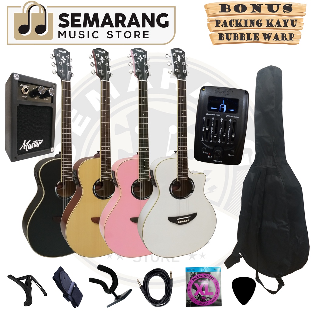 Gitar Akustik Elektrik APX 500II Equalizer Tuner Cowboy Prener New Custom Paket Super Komplit