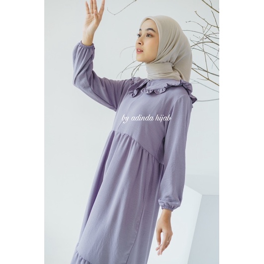 OULA MIDI DRESS Crinke Airflow Tunik Hijab