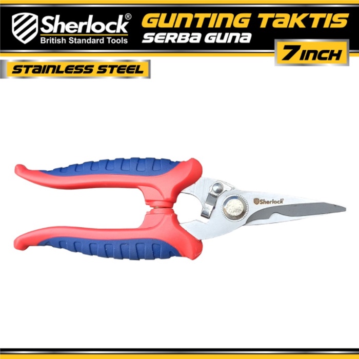 Gunting Taktis Serba Guna 7 inch Original Sherlock Gunting Dahan Ranting