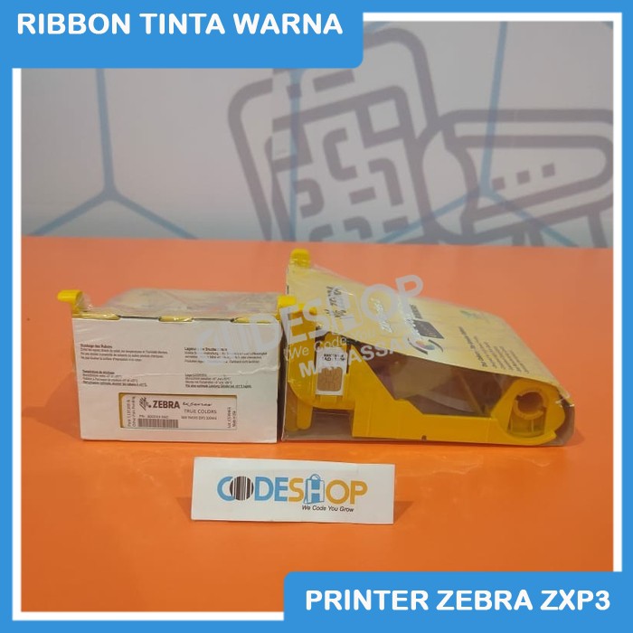 RIBBON TINTA WARNA COLOR PRINTER ZEBRA ZXP3 - ZXP 3 - YMCKO 200 SISI