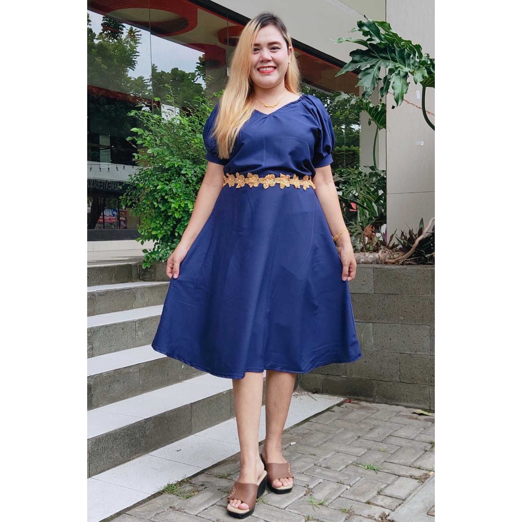 Dress Syakila Premium Jahitan Butik Yeni Bagariang