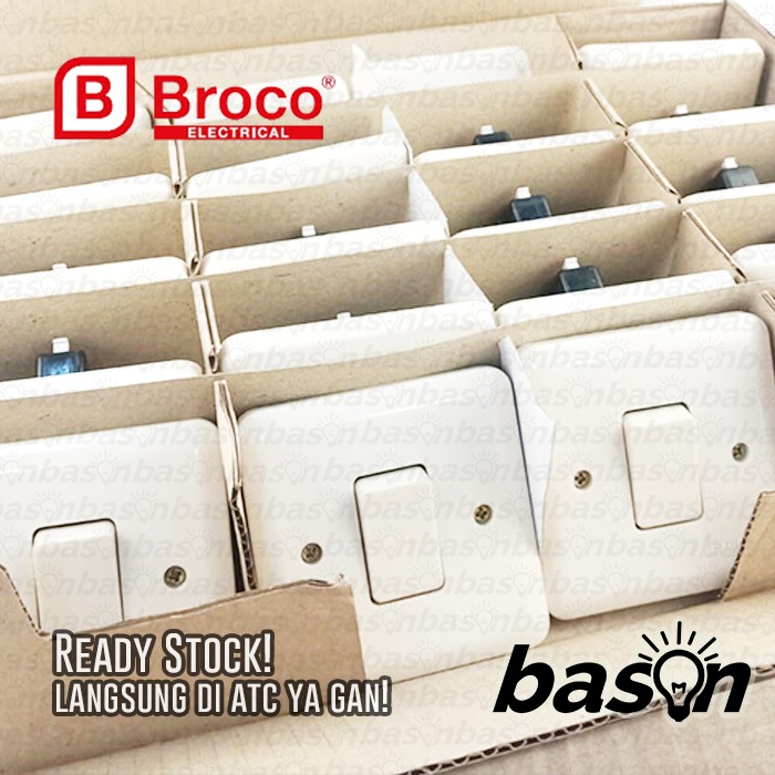 BROCO 6621U New Gee Single Switch - Saklar Tunggal