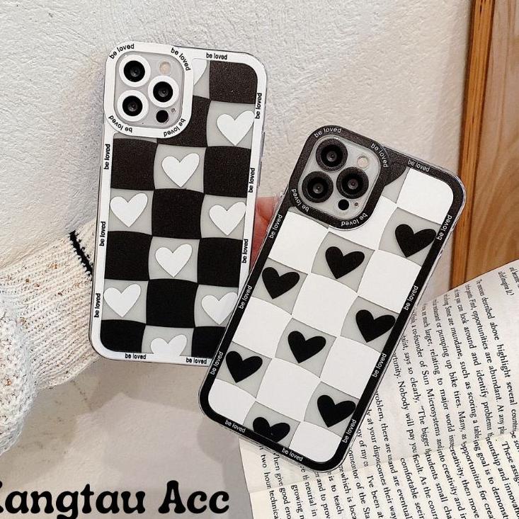 RECOMENDED!! SOFT CASE CASE BLACK WHITE LOVE VIVO Y20 Y20I Y20S Y12S Y21 Y21S Y21T Y21A Y33S Y33T Y1