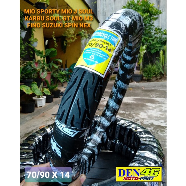 TERMURAH - BAN LUAR MOTOR MATIC METIC METIK DEPAN 70/90 RING 14 , MIO SMILE SPORTY , MIO J , SOUL KA