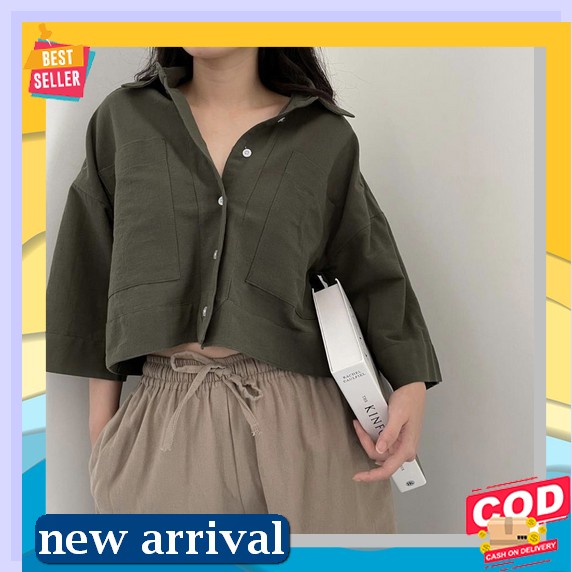 Om11Gd Mayoutfit Nubia Shirt | Atasan Kemeja Wanita Polos Ala Cewek Kue Wr5410 Kemeja Wanita Model K