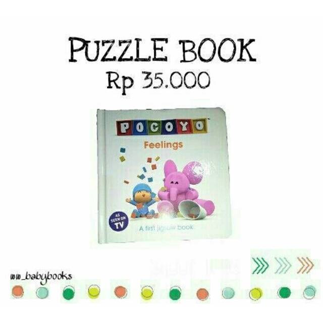 BUKU POCOYO FEELINGS BUKU PUZZLE IMPOR CERITA ANAK