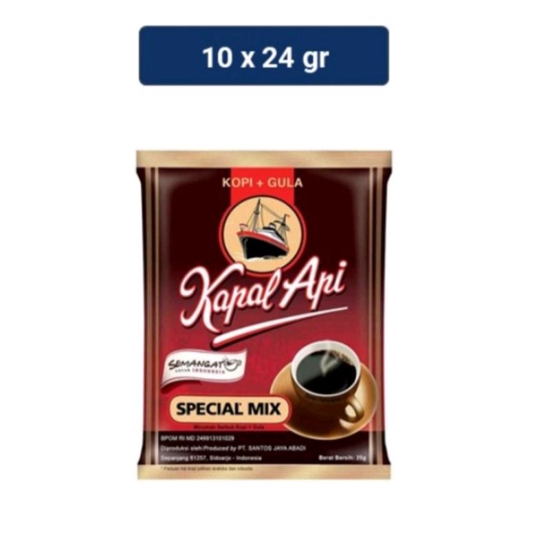 

Kopi Kapal Api Special Mix + gula