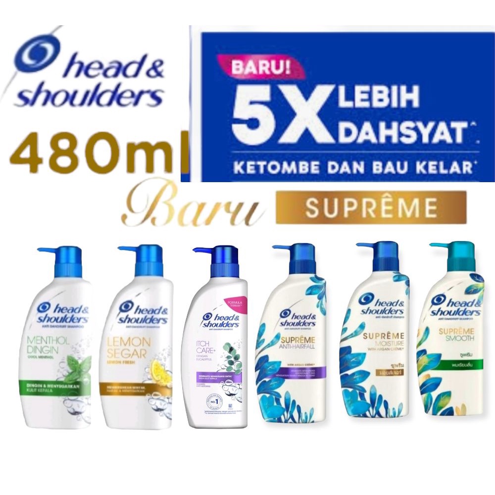 Head & Shoulders Supreme Shampoo 330ml / Perawatan Rambut Anti Ketombe Shampo Head and Shoulders / H